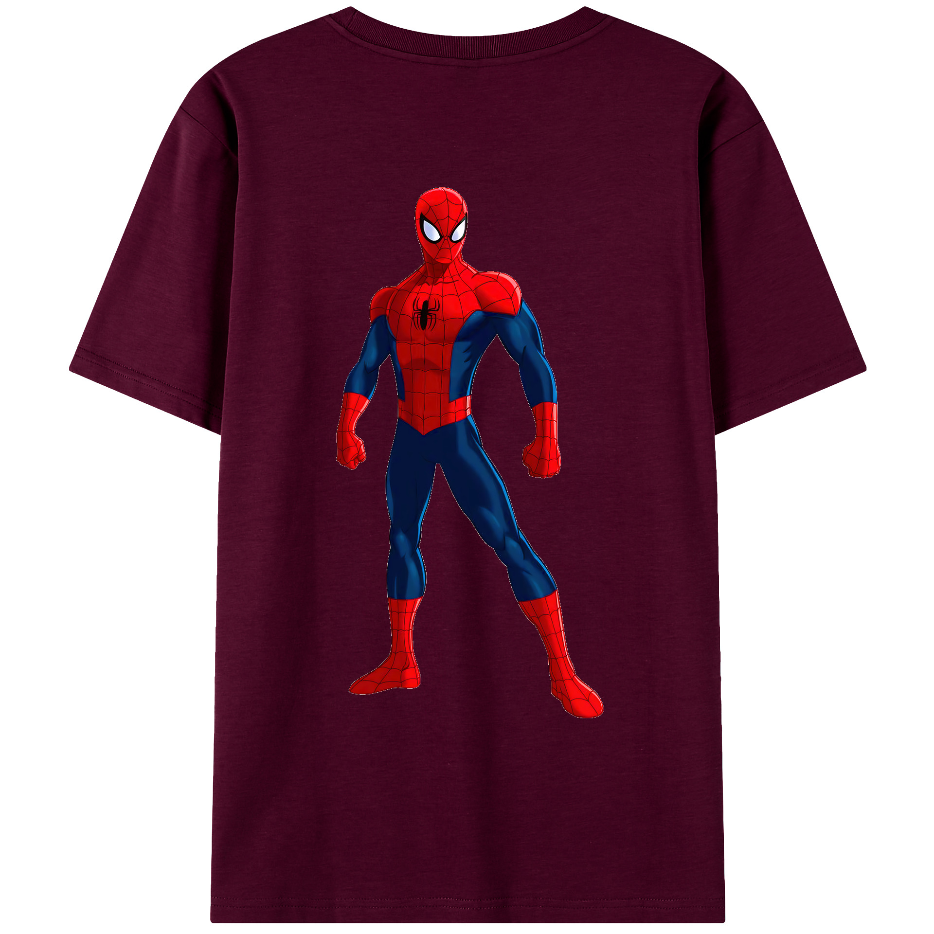（画像用） Spider Man スパイダーマン レディース半袖Tシャツ(バックプリント)